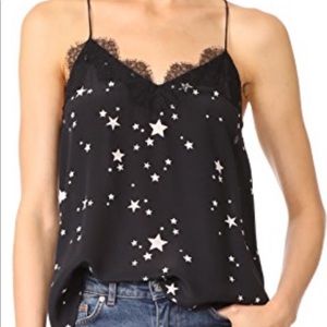 CAMI NYC Women's Black Star-print Racerback Top